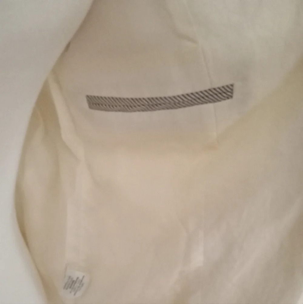 J. Crew Cream Color Structured Single Breasted Li… - image 8